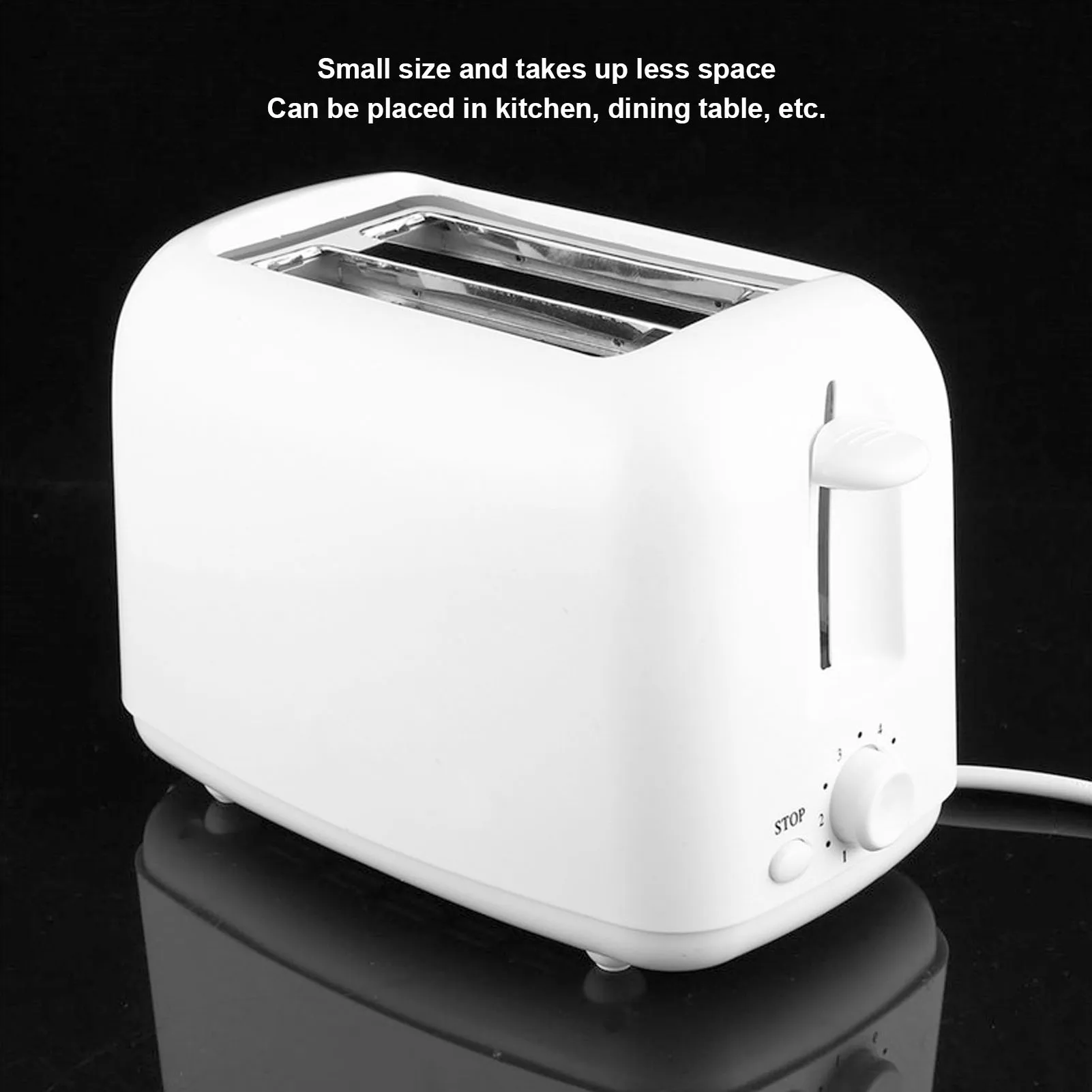 

Bread Toaster for Sandwiches Waffle Maker Electric Kitchen 2 Slices 6 Levels Temperatures Mini Toaster for Headed Bread 220V