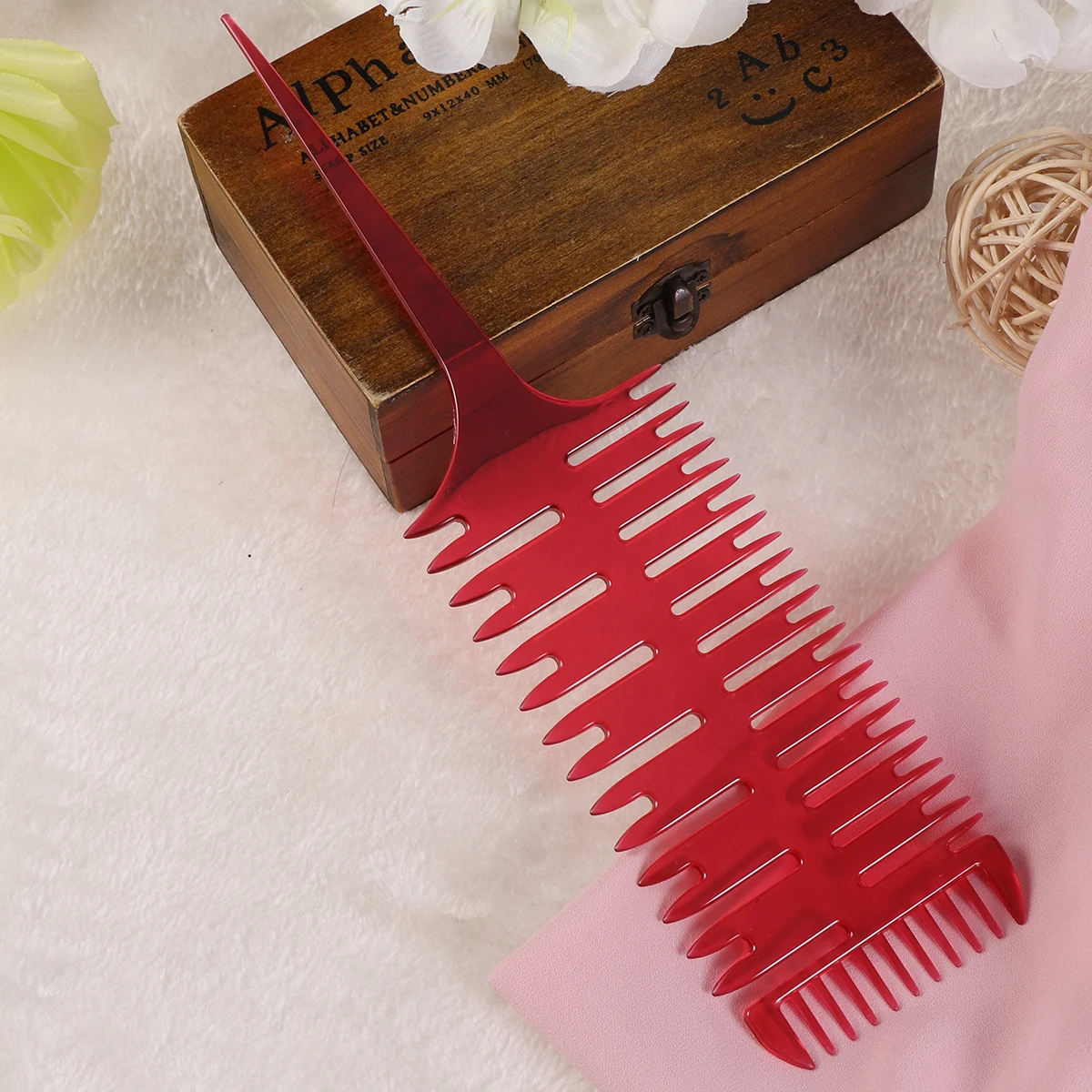 

Fishbone Comb Professional Hair Dyeing Sectioning Tools Smooth Brush Teeth Ergonomic Handle Lightweight Styling Combs Braiding