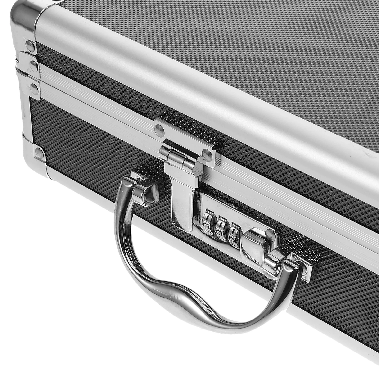 Heavy Duty Aluminum Alloy Toolbox Organizer Spacious Portable Tool Case for Home Workshop Reliable Metal Tool Box with Handle