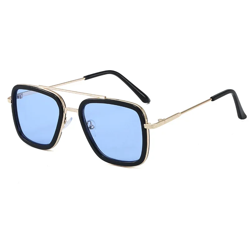 High Quality Iron Man Tony Stark Fishing Sunglasses Square Outdoor Sport Fishing Glasses Men Spider Eyewear Sports Sun Glasses view 2