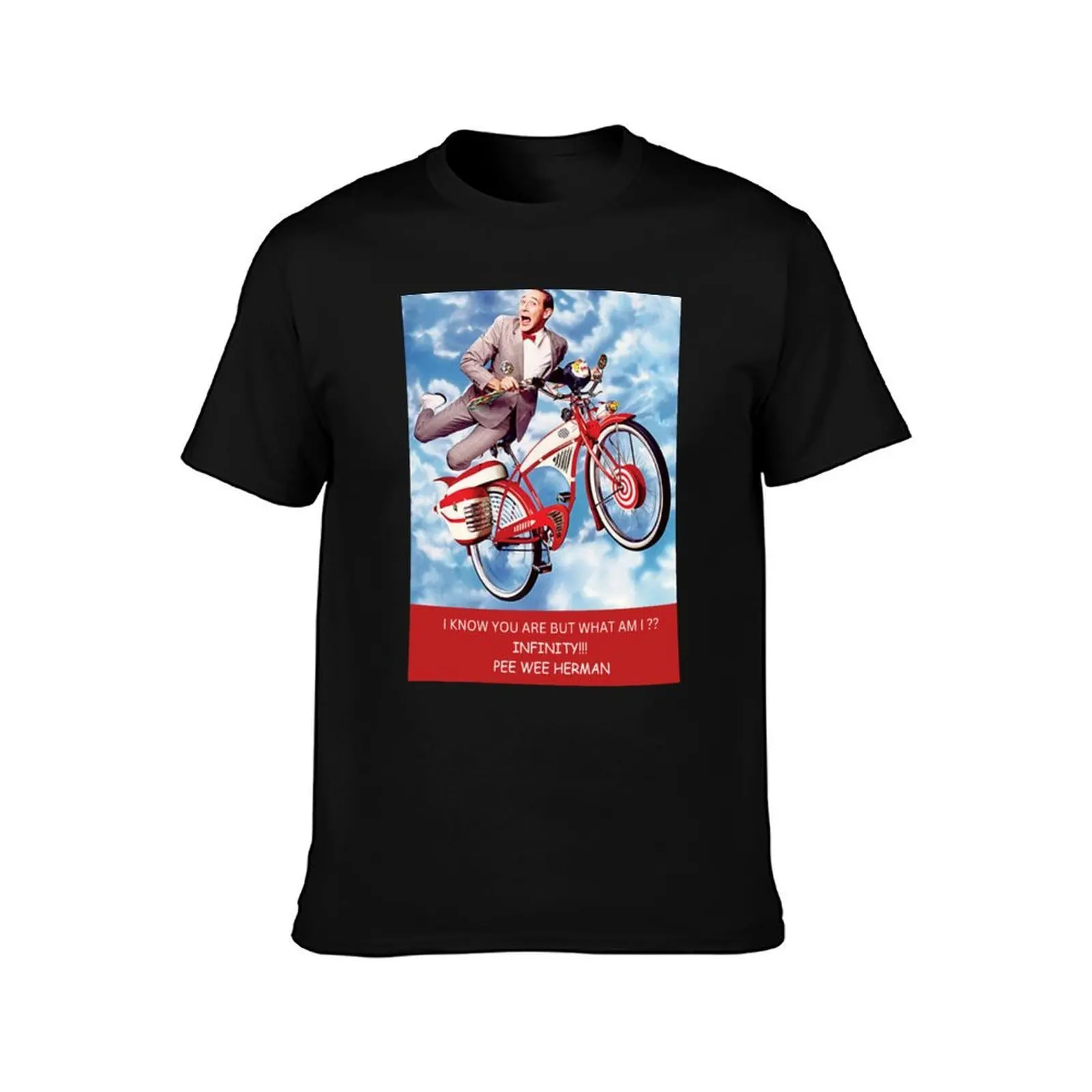 PEEWEE HERMAN St T-Shirt, Summer Casual Cotton Tee, Oversized Streetwear Tops, Vintage Graphic Print, Loose Fit Short Sleeve