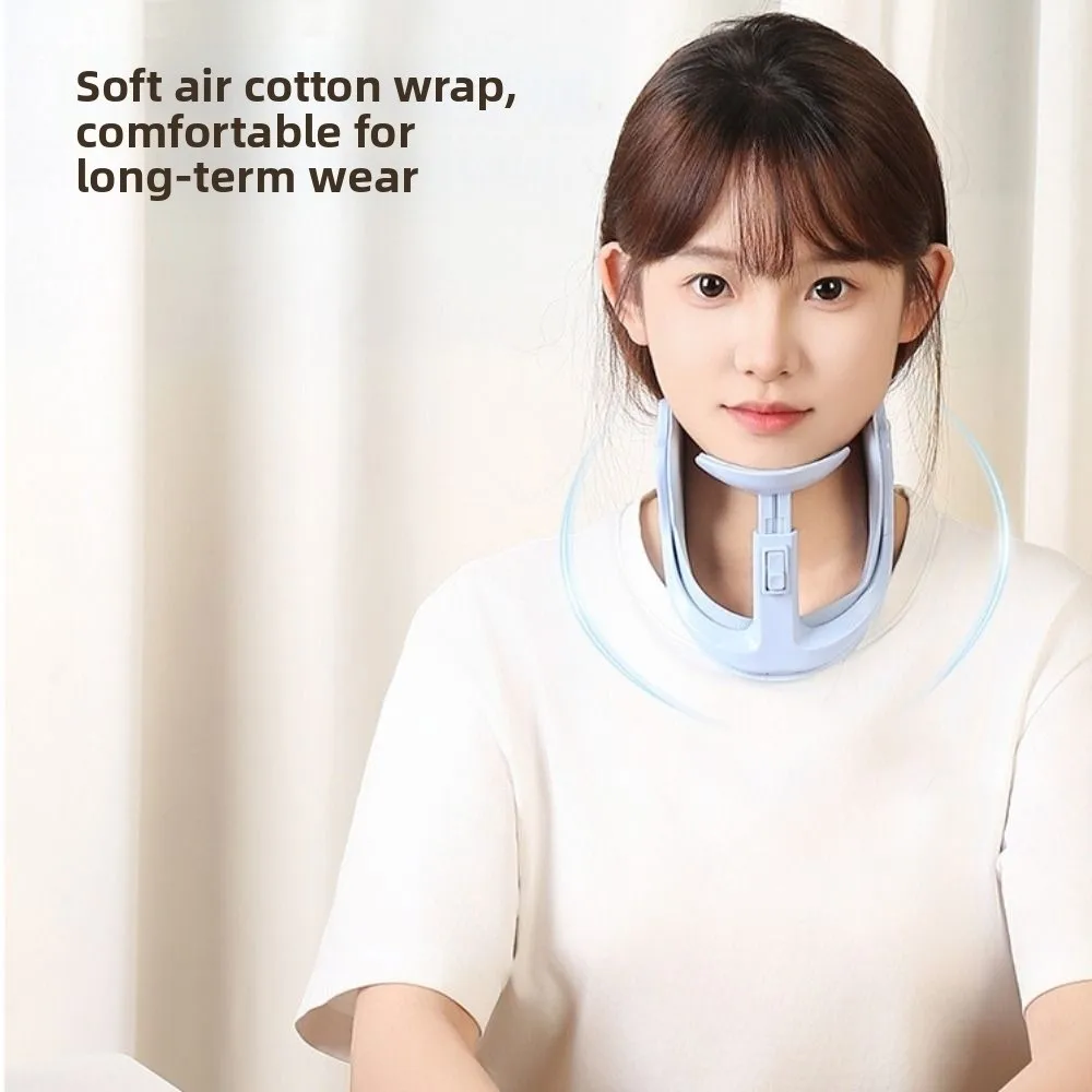 

Регулируемый бандаж для шеи с защитой от головы на 360° ° Корректор осанки, мягкий и легкий шейный воротник, защита шейного отдела позвоночника