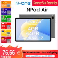 N-one Android 12 UNISOC T310 Tablet 10.1inch 1280x800 FHD IPS Wi-Fi + 4G Cellular 4+4GB 64GB  6600mAh