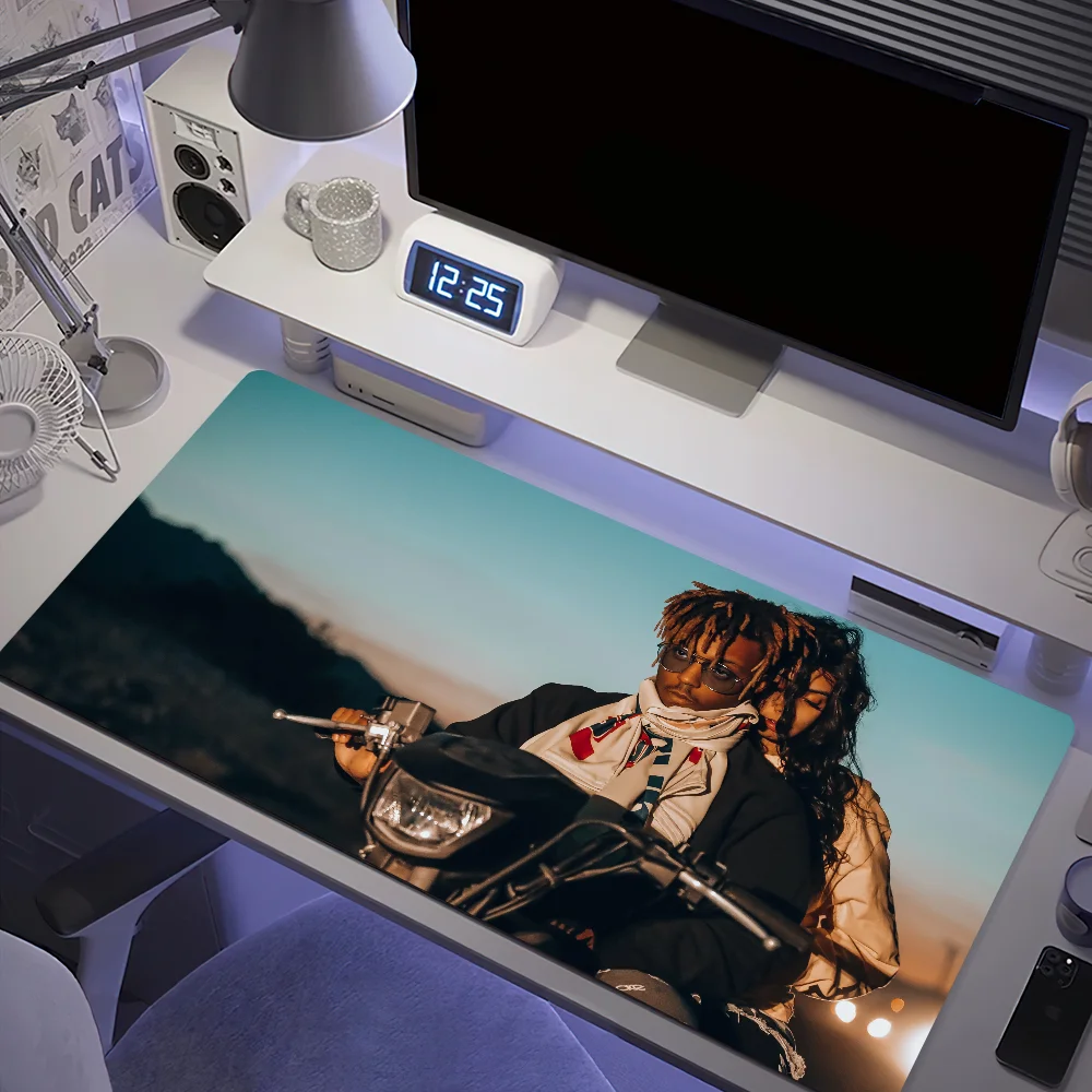 J-Juice Wrld Rapper Mouse Pad Desk Mat Large Non-slip Anti-fray Keyboard Ergonomic Office Rubber PC Home Custom