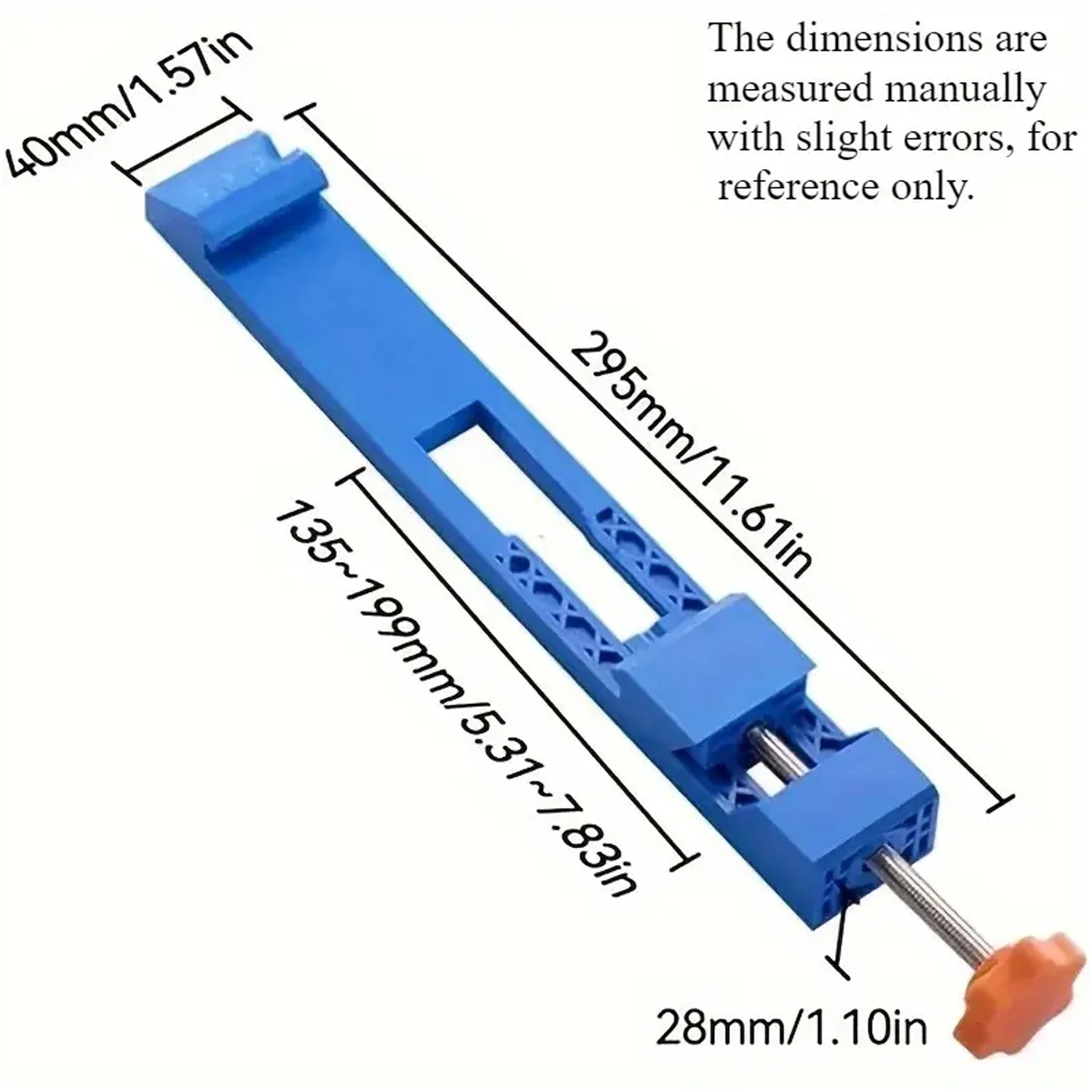 1Pc/2Pcs High-Quality Adjustable Cutting Machine Base Guide Rail Abs Circular Saw Milling Positioning Clamp Locking Tool Holder, Halloween and Christmas Gift for Husband, Dad, Men - view 3
