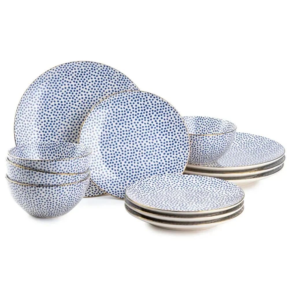 

Blue Dot 12 Piece Dinnerware Set