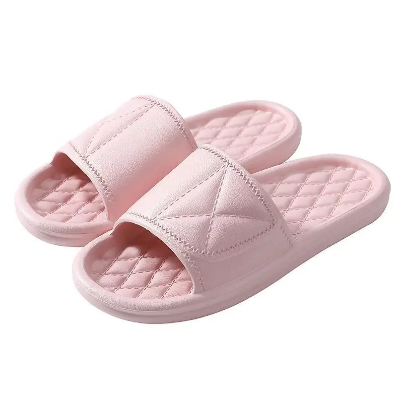 Fashion Concise Women Slippers New Summer Home Flat Lightweight Eva Bathroom Slippers Comfort Massage Women Indoor Slides