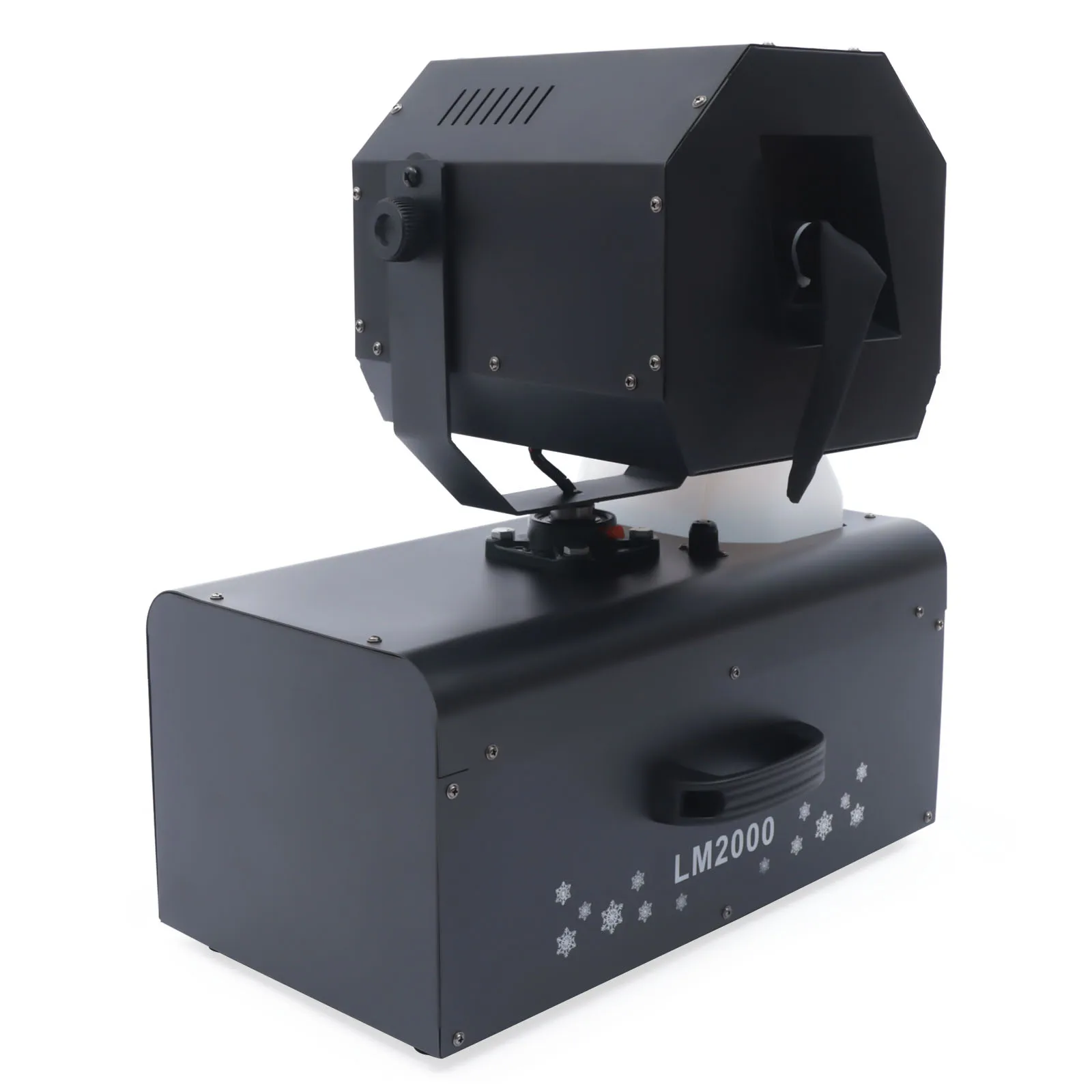 

2000w Snow Machines 110v, 90° Rotatable, 3m Spray Range, 30m³ Coverage, Remote Control, 66db Low Noise, Iron Build