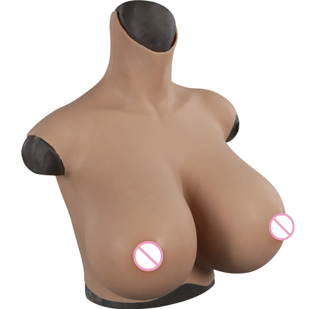 S/Z Cup Realistic Silicone Huge Breast Forms For Transgender Fake Big Boobs for Crossdressers Drag Queen Shemale Cosplay