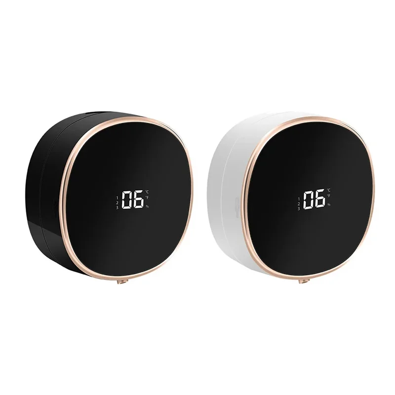 AC93-LED Temperature Display Wall Mount Automatic Foam Soap Dispenser Infrared Sensor Electric Liquid Foamer Machine Dispens