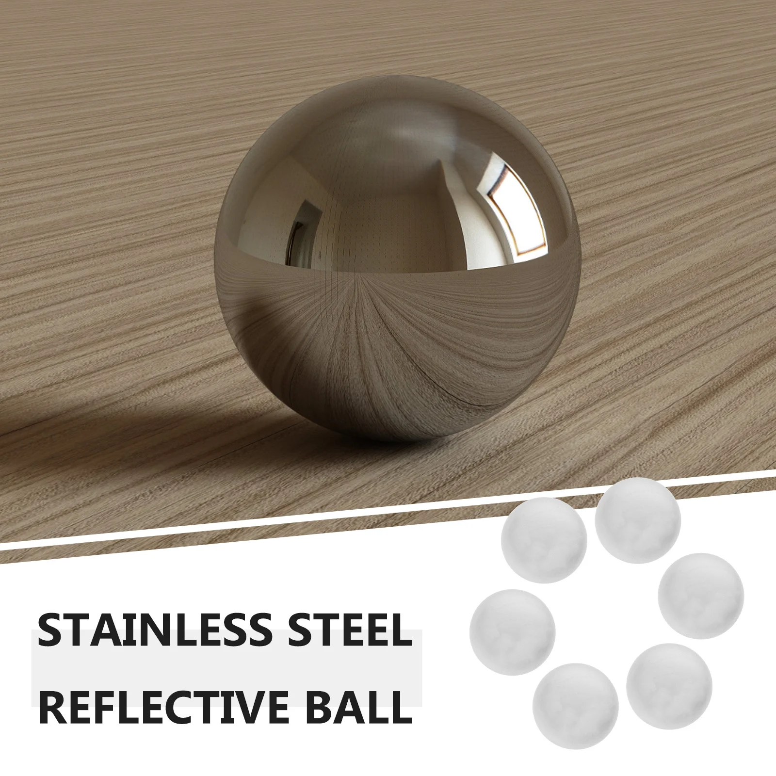 

6Pcs Stainless Steel Reflective Gazing Ball Mini Hollow Round Polished Garden Mirror Ball Outdoor Lawn Decor Mirror Globe