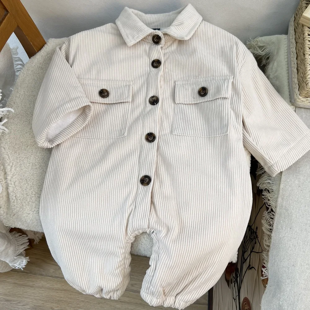 الوليد سروال قصير السروال القصير 2025 الخريف الشتاء جديد الكورية المألوف بلون الدافئة ارتداءها الرضع بنين بنات ملابس كاجوال