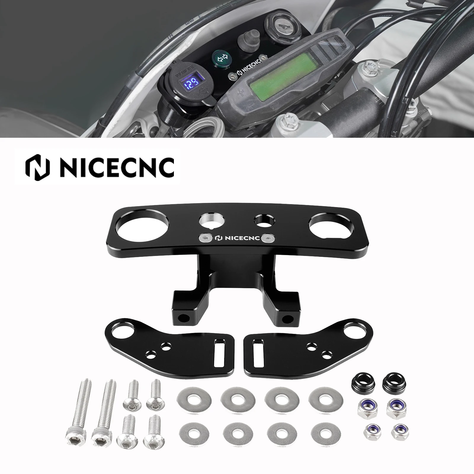 

For KTM EXC 300 2017-2023 Ignition Device Relocation Dash Kit XC-W XCF-W EXC EXC-F 150 250 350 450 500 Husqvarna TE 300 FE 250
