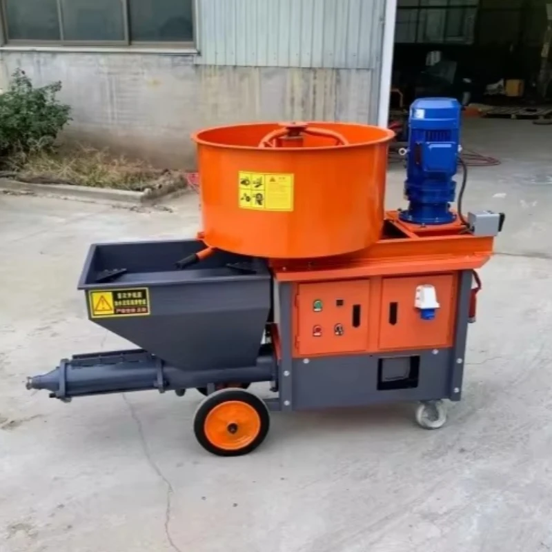 Mortar Spraying Machine Shotcrete Gun Cement Sprayer Plaster Pump Electric Portable for Ceiling Plaster and Overhead Work
