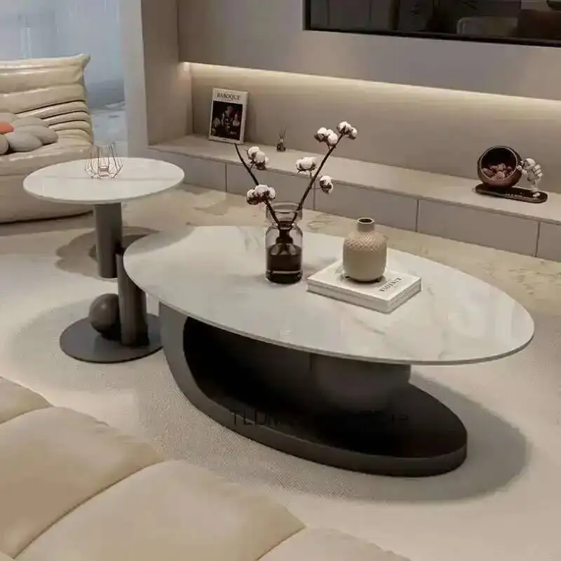 

Журнальный столик Современная шиферная столешница Центральный стол для гостиной Креативная мебель для дома Роскошные дизайнерские журнальные столики v