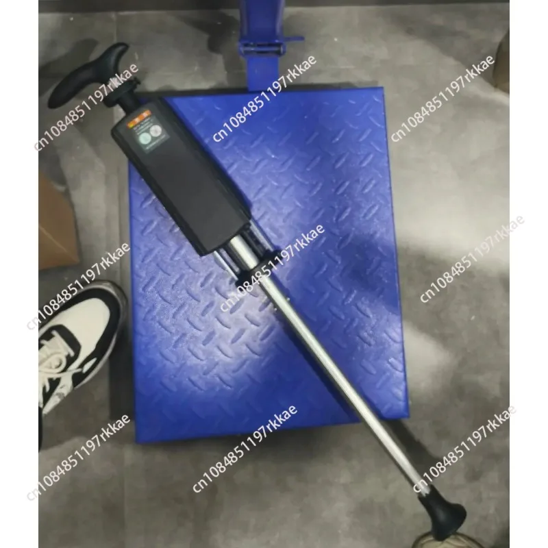 Foldable Cane Chair 85cm Aluminum Alloy Walking Stick Stool with Seat for Seniors, Portable Folding Cane Chair for 1.76m Height
