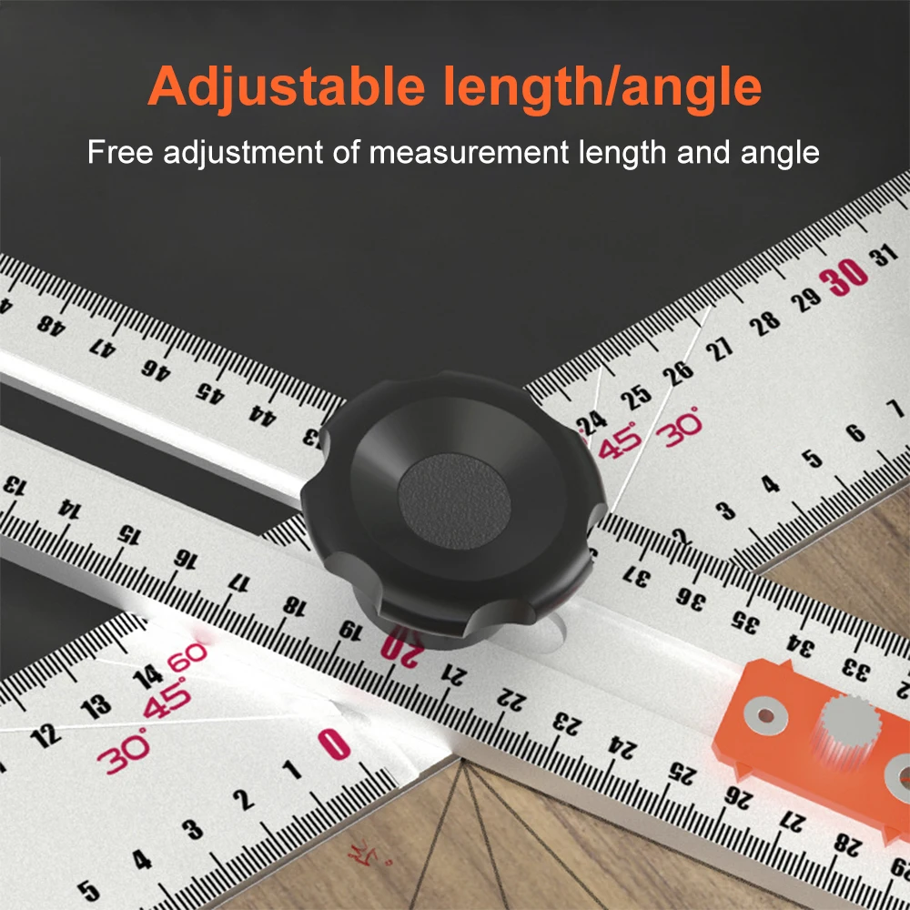 Imagem -06 - T-shaped Perfuração Posicionamento Régua Combinação Ângulo Régua Gabinete Hardware Jig Drawer Instalação Carpintaria em 1