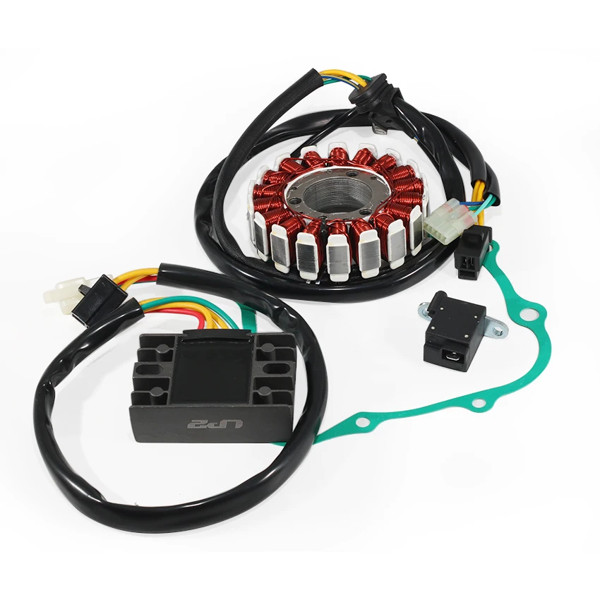 

Motorcycle Stator Coil & Regulator Rectifier & Gasket Generator Cover Set For Honda SL230 SL230X 1997-2004