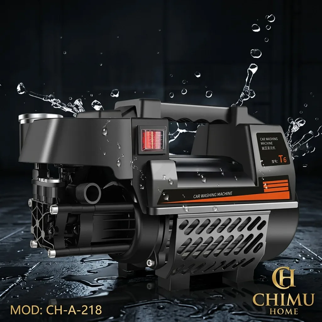 【CHIMU HOME】Pro High-Pressure Car Washing Machine 220V Portable Electric Car Wash Pump Car Care Detailing Pressure Washer