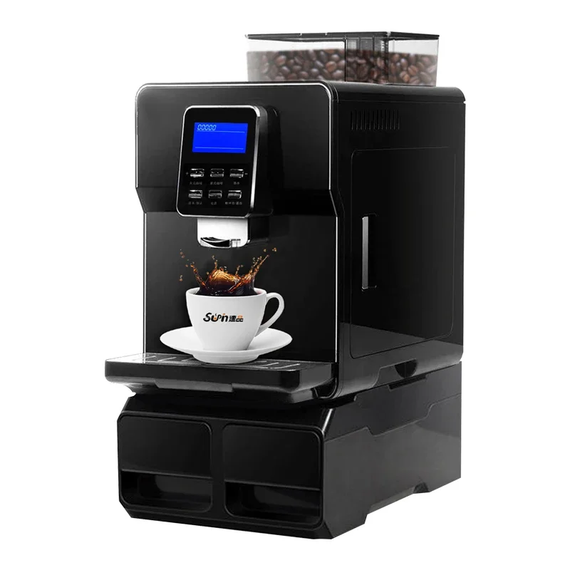 

RTS A6PES SUPIN 19Bar Espresso Coffee Machine Commercial Double Boiler Freshly Ground Coffee Vending Machine for Office Home Use