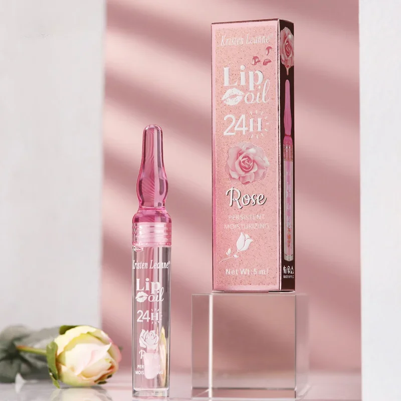 Rose Lipgloss Olie Waterdichte Langdurige Hydraterende Lippenstift Mollige Lippen Glanzen Glitter Lipgloss Vrouwen Make-Up Cosmetica