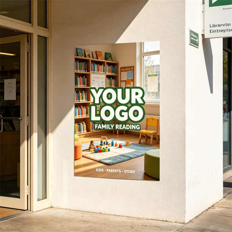 Any Size 100 cm Custom Stickers Suitable For Assisted Living Facility Supermarket Barber Shop Commercial Advertising Promotion