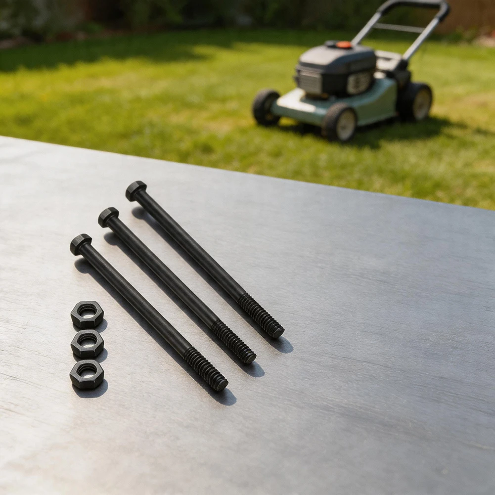 Replacement Spindle Bolt and Nut Kit 3-Pack for Midsize For Mower Models Including 52A STC52A 21KA STG 18KH SW 12B 0001