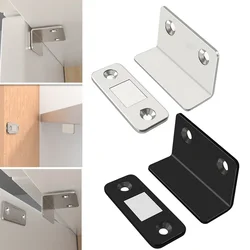 1set Magnetic Door Closer Strong Magnetic Steel Catch Latch Ultra Thin  For Door Cabinet Cupboard Furniture Hardware Closer