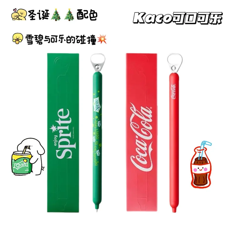 

KACO Sprite Pop-Up Gel Pen,Pull Ring Design 0.5mm Needle Tip for Smooth Writing,High-Value Ins Stationery For School Office Tool