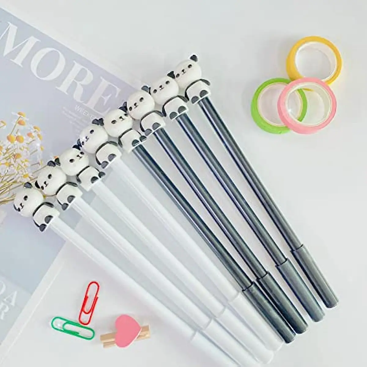 20/60 шт., гелевые ручки с рисунком панды