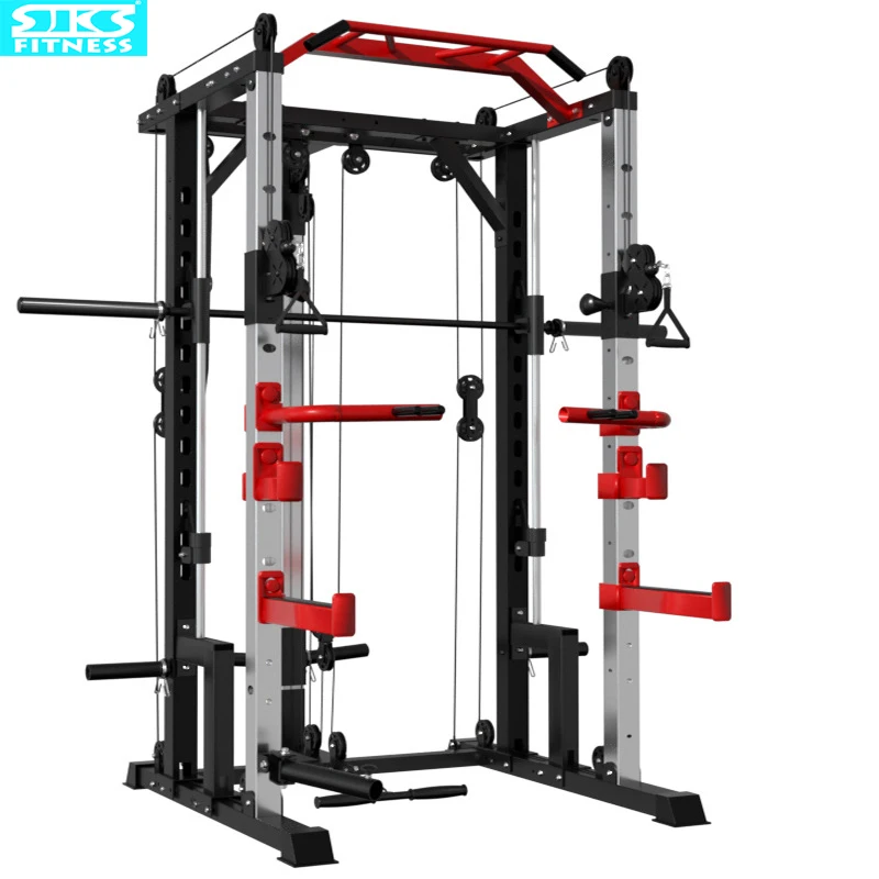 Smith Machine, Deep Squatting Gantry, Fitness Home Comprehensive Trainer, Free Squat Push Frame, Weight Bearing 350kg