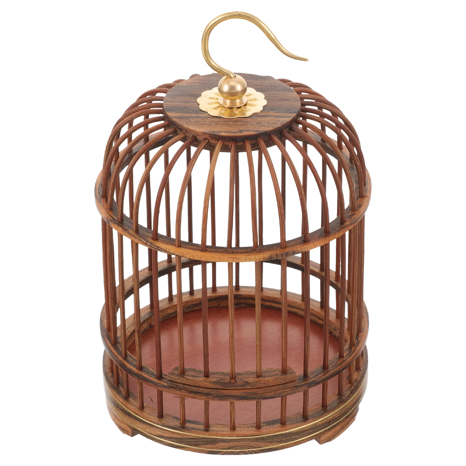 

Pet Cage Ornament Vintage Bird Hanging Wooden Nest Decoration for Small Animals