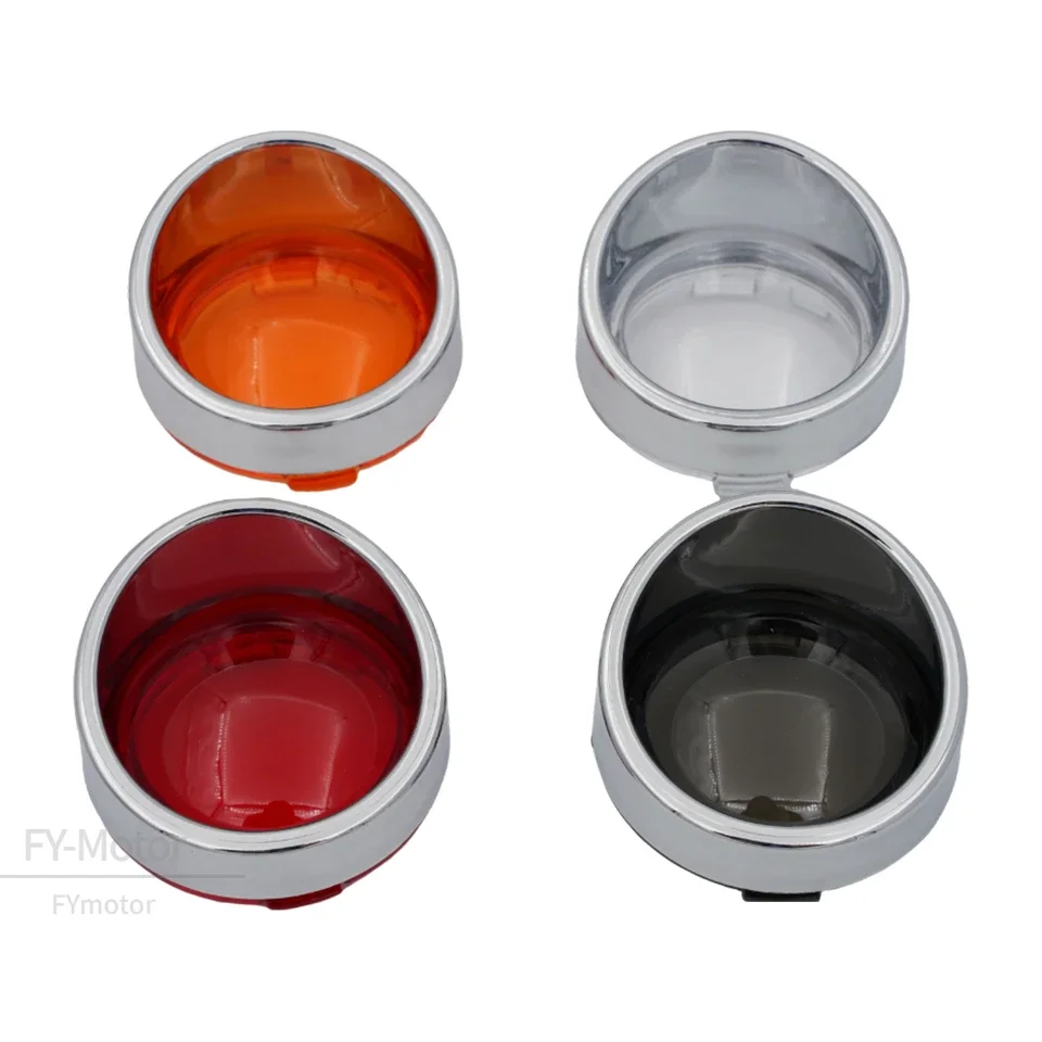 Motorcycle ABS Turn Signal Light Blinker Bezels Indicator Lens Trim Lens Cover For Harley Touring Sportster Softail Dyna V-Rod