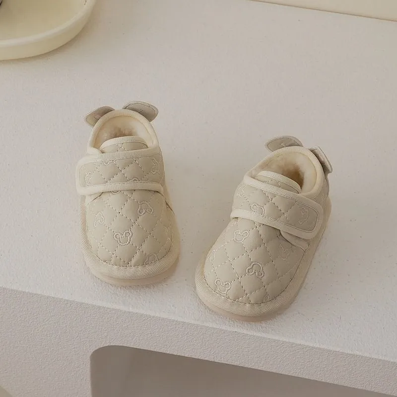 

Children Casual Snow Boots for Girls 2025 Winter New Fashion Korean Style Soft Sole Non-slip Versatile Outside Keep Warm Shoes