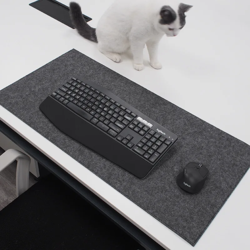 Large Mousepad Mat XXL Office Gamer Computer Desk Mat Table Keyboard Big Mouse Pad Wool Felt Laptop Cushion Desk Non-slip Mat