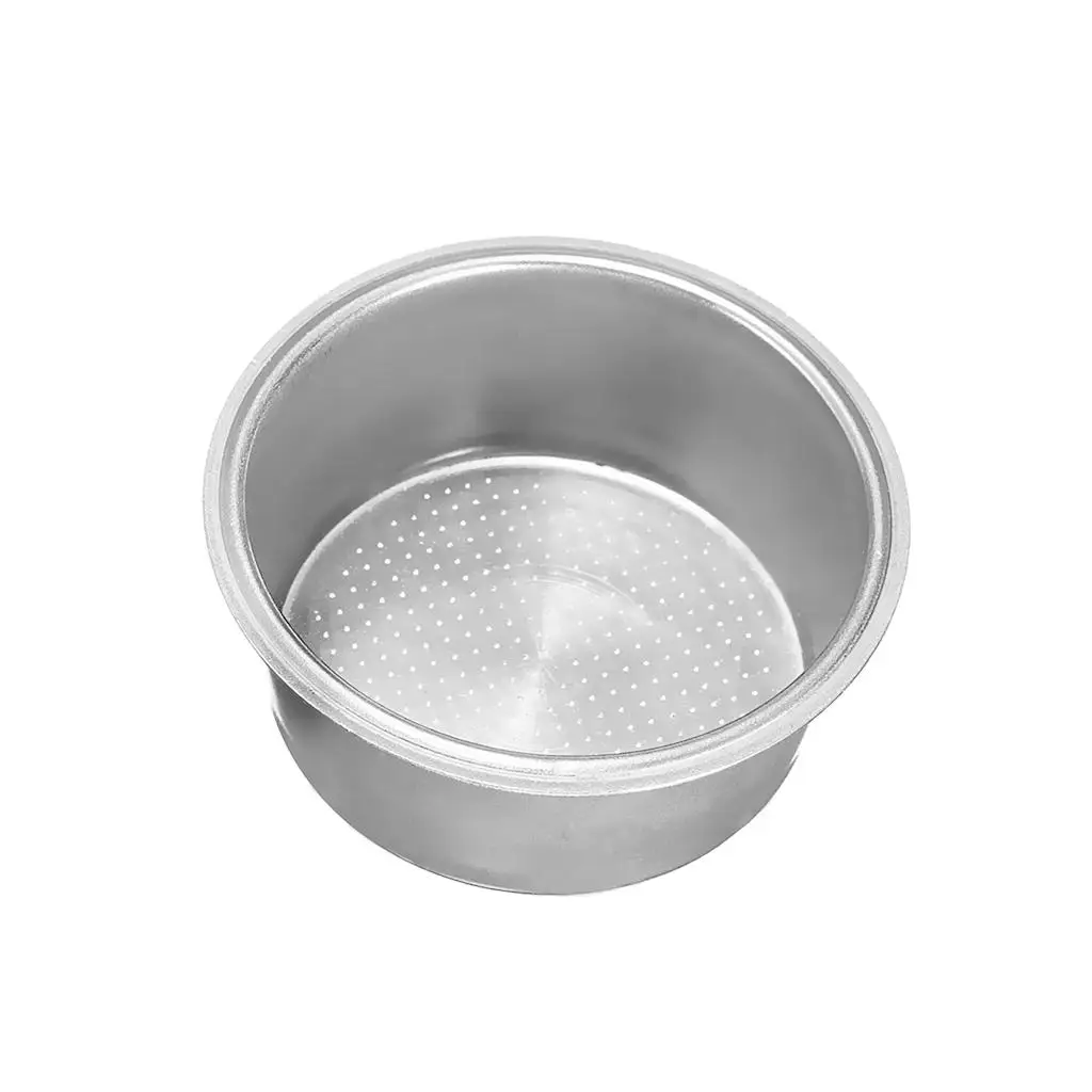 Фильтр для кофе из нержавеющей стали, кофе с двойной чашкой, 51 мм, пористая корзина без давления для