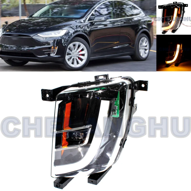 

LED Car Light For Tesla Model X 2016 2017 2018 2019 2020 2021 US version Left Side Front Fog Light Fog Lamp 1034326-00-C