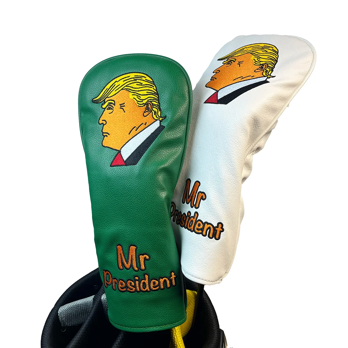 Mr President Golf Driver Wood Headcover,PU Golf Head Cover for 1Wood