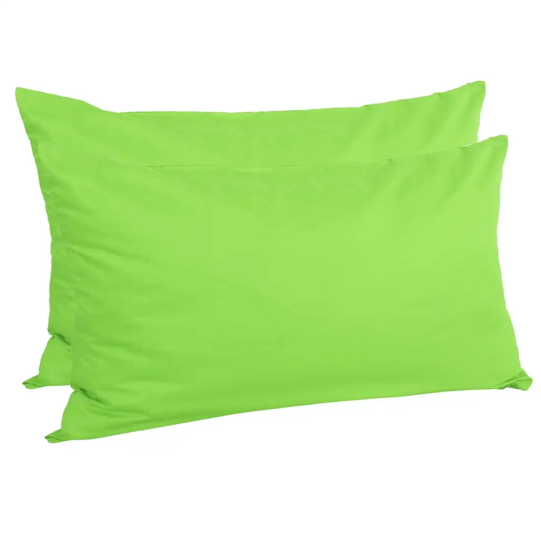 

2Pcs Egyptian Cotton Pillow Cover Cases Green King