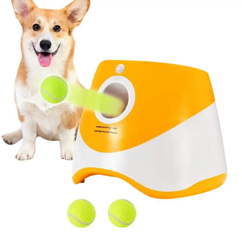 

Dog Ball Launcher Adjustable Puppy Toy Automatic Ball Throwing Machine For Dogs Tennis Ball Launcher Catapult For Pets Training