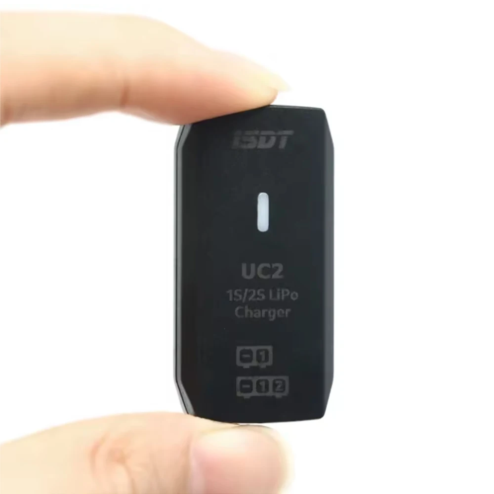 ISTD UC2 Carregador de equilíbrio de bateria inteligente Descarregador 1S/2S LiPo Bateria Suporte USB Tipo-C Porta de entrada XH2.54 Carga de porta de equilíbrio