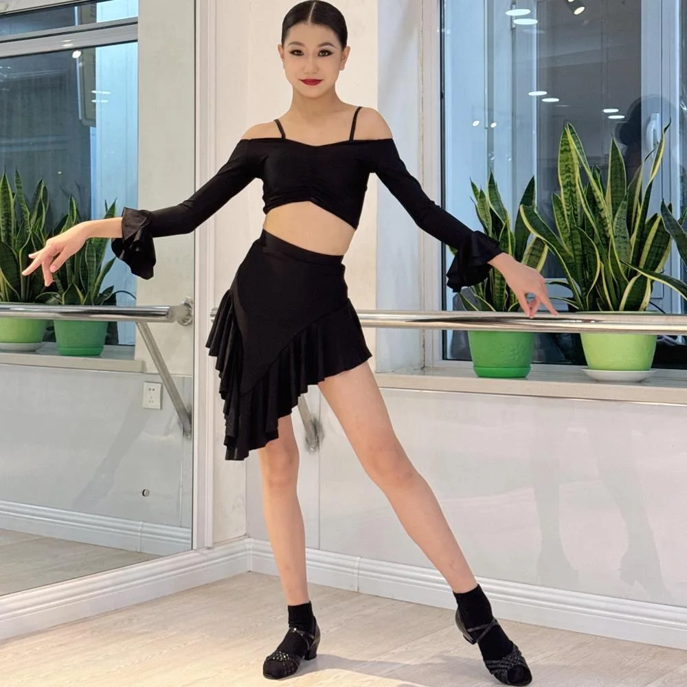 

latin dance training dress Dancewear women Short dance competition dress Dance costume girls Latin dance suit Stage clothes