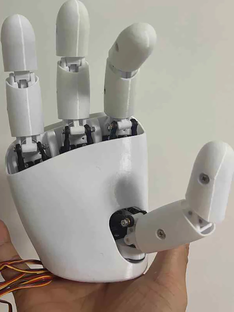 AmazingHand 8 DOF Robot Hand 3D-geprinte mechanische hand Rechterhand Linkerhand PWM-motoren Feetech Seriële motoren Programmeerbare robot