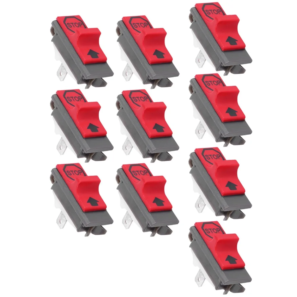 10PCS Red On Off Stop Switch Plastic Kill Stop Switch for Husqvarna 137 142 36 41 42 136 50 51 55 61 141 266 268 272 281 288