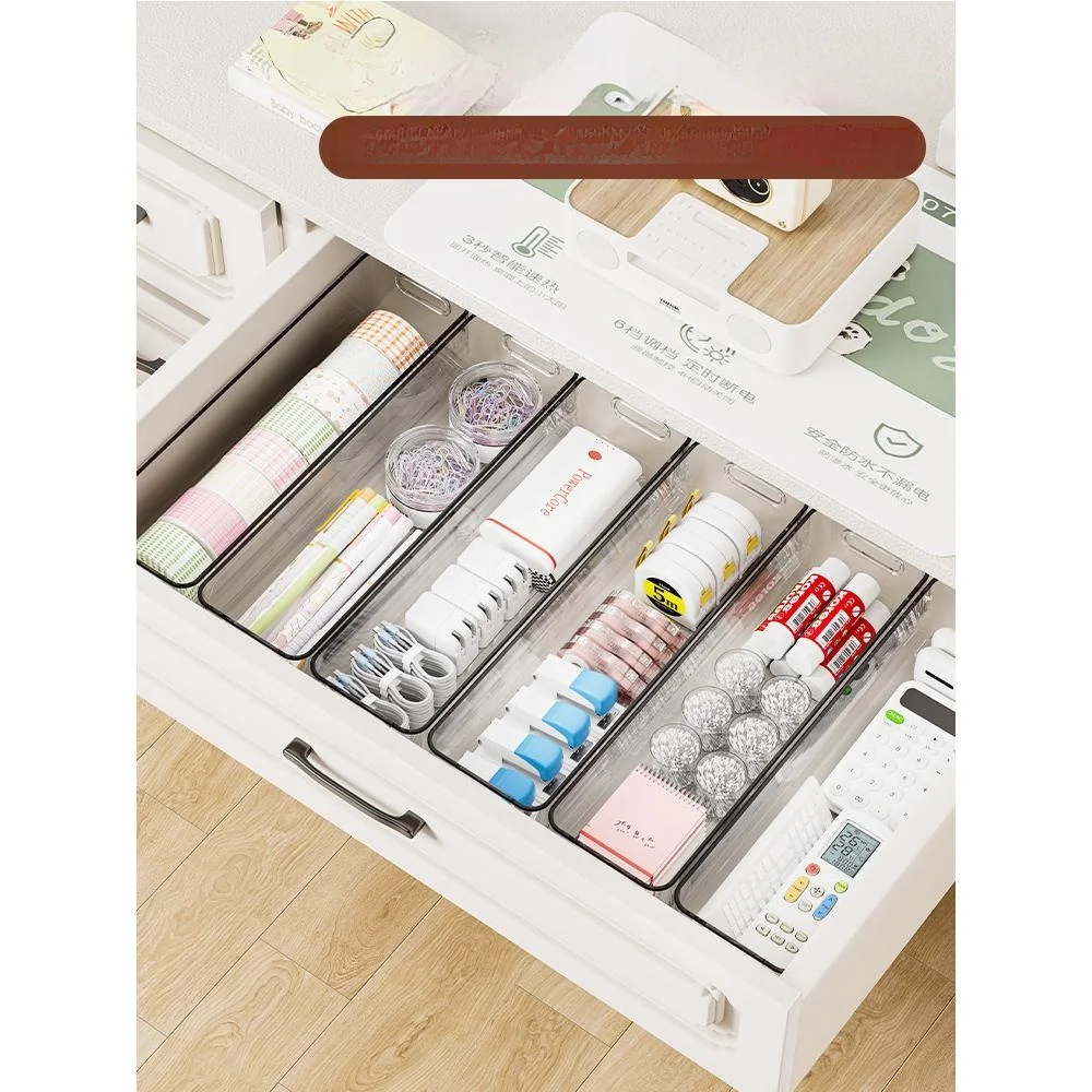 

Акриловый настольный органайзер-коробка: длинный, узкий, прямоугольный, прозрачный, с выдвижными ящиками, для хранения носков и мелких предметов, для домашней организации