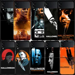 Halloween The Curse Of Michael Myers Horror Movie Case for Samsung Galaxy Z Flip 6 Flip 5 4 3 5G Black Cell Phone Cover Samsu