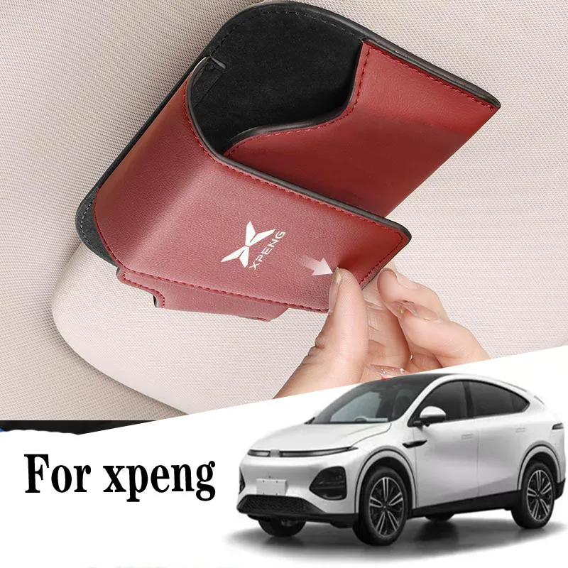 

Для Xpeng P5 P7 G3i автомобильный чехол для очков, многофункциональный внутренний солнцезащитный козырек, зажим для солнцезащитных очков, ящик для хранения, аксессуары для интерьера