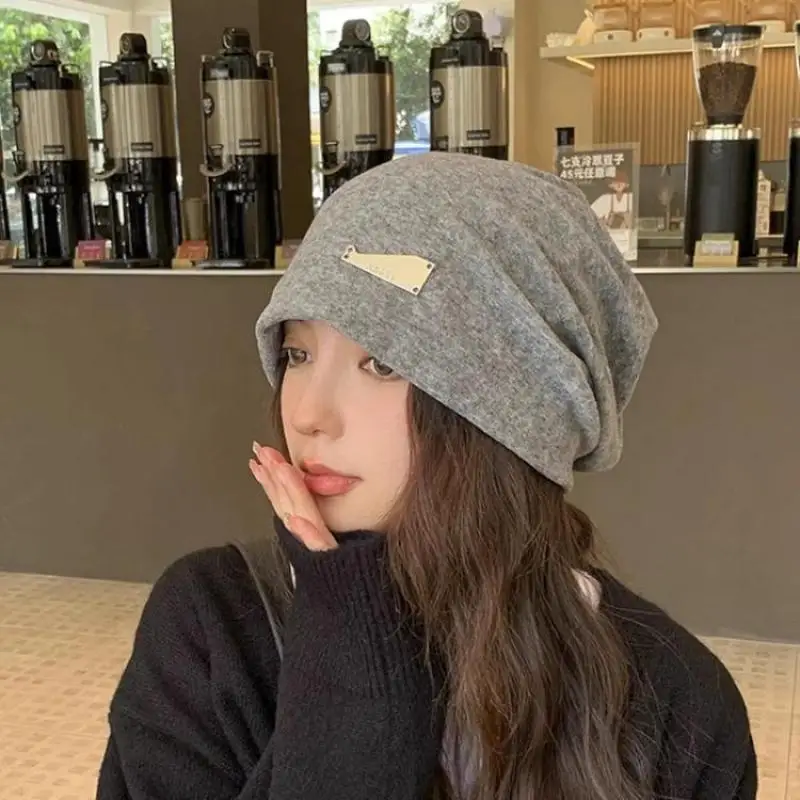 Oversized Knitted Beanie For Women Loose Fit Slouchy Winter Hat, Big Head Size Friendly, Soft Chunky Cold Cap view 4