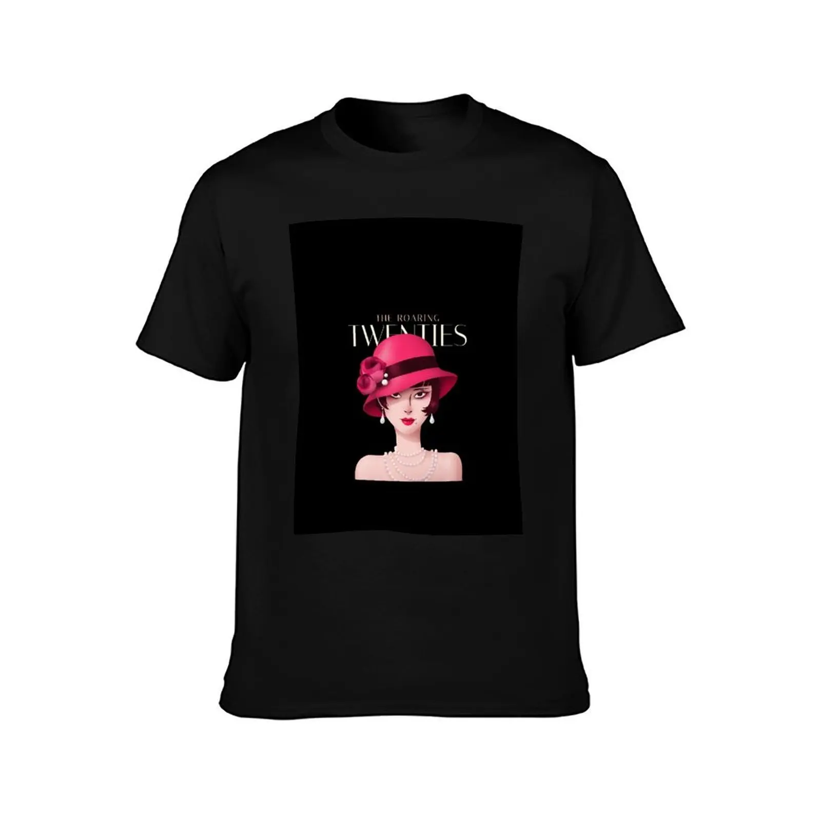 The Roaring Twenties T-Shirt, Summer Casual Cotton Tee, Oversized Streetwear Tops, Vintage Graphic Print, Loose Fit Short Sleeve