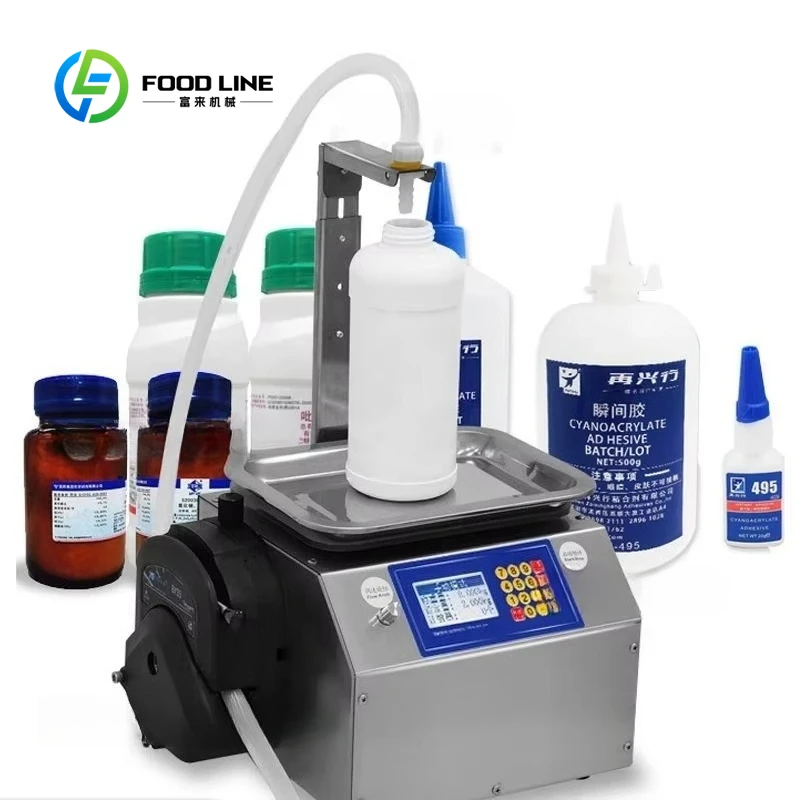 Viscous liquid Edible oil Lubricating oil Automatic weighing Quantitative filling machine Automatic filling machine Canning